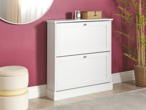 Szafka na buty 2 przegrody biała CHELAN 2