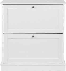 Szafka na buty 2 przegrody biała CHELAN 6