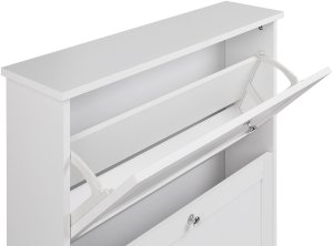 Szafka na buty 2 przegrody biała CHELAN 8