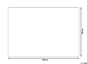 Narzuta na łóżko DAULET Bawełna 150 x 200 cm Beżowy 3