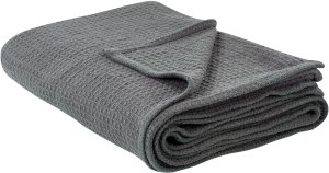 Narzuta na łóżko RAGALA Bawełna 220 x 240 cm Ciemnoszary 4