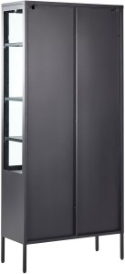 Witryna OXTED Metal 80 cm Czarny 6