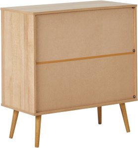 Szafka ze szklanymi drzwiami ALBANY 80 cm Jasnobrązowy 6