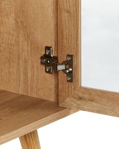 Szafka ze szklanymi drzwiami ALBANY 80 cm Jasnobrązowy 7