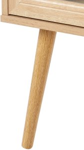 Szafka ze szklanymi drzwiami ALBANY 80 cm Jasnobrązowy 8