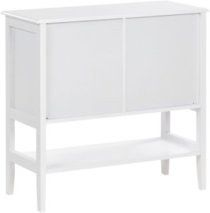 Szafka ze szklanymi drzwiami Z półką INLET Drewno 80 cm Biały 6