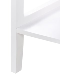 Szafka ze szklanymi drzwiami Z półką INLET Drewno 80 cm Biały 8