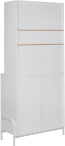 Szafka ze szklanymi drzwiami PARLIN 78 cm Biały 6