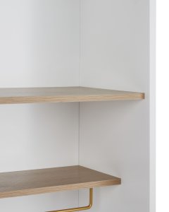 Szafka ze szklanymi drzwiami PARLIN 78 cm Biały 7