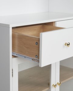 Szafka ze szklanymi drzwiami PARLIN 78 cm Biały 9