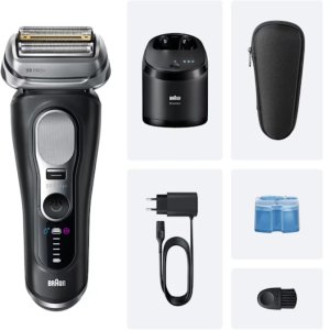 Braun Series 9 PRO+ 9660CC Wet&Dry -Pro SensoAdapt parranajokone SmartCare-asemalla, Musta 3