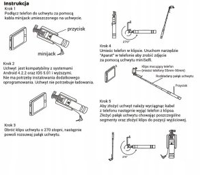 *****Uchwyt do selfie 5 kolorów 1002349 23490 3