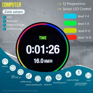 Wioślarz Christopeit Wioślarz wodny WP 2000 3