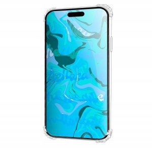 Etui Pancerne Do Apple iPhone 15 Pro (Do Magsafe, Przezroczyste)   Szkło 9H 2