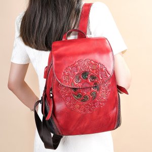 Miejski skórzany pojemny plecak z kieszeniami trwały i komfortowy Gregorio NoSize 5