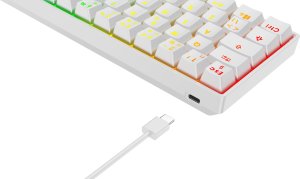 Klawiatura Deltaco DK470 60% mechaniczna klawiatura DELTACO GAMING, Pre-lubed Hot-Swap KTT jungikliai / 4222408 / GAM-175-W-US 2