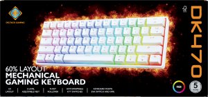 Klawiatura Deltaco DK470 60% mechaniczna klawiatura DELTACO GAMING, Pre-lubed Hot-Swap KTT jungikliai / 4222408 / GAM-175-W-US 3