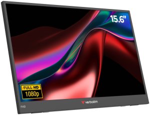 Monitor Verbatim monitor przenośny LIGHT 15.6" FHD czarny (32401) 2