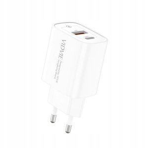 Ładowarka TypC USB A Szybkie ładowanie Dwa porty 1x USB C 1x USB A 20W 7