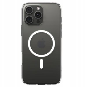 Spigen Etui Liquid Crystal Mag MagSafe do Apple iPhone 17 Pro Max Clear/white 3