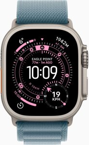 Smartwatch Apple Watch Ultra 3 GPS + Cellular 49mm Titanium / Alpine Loop M Niebieski (MEWM4ET/A) 3