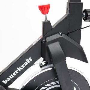 Rower treningowy cardio domowy stacjonarny Bauerkraft koło zamachowe 4kg biały 5