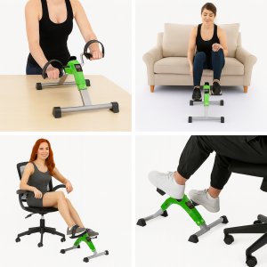 Rowerek treningowy rower rehabilitacyjny składany rotor 2w1 wyświetlacz LCD 6