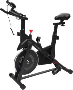 Rower treningowy cardio domowy stacjonarny Bauerkraft koło zamachowe 4kg szary 2