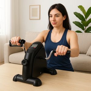 Kompaktowy rower treningowy rotor do ćwiczen rowerek rehabilitacyjny 2w1 4