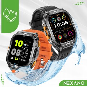 SMARTWATCH MĘSKI ZEGAREK GPS WODOODPORNY ROZMOWY SMART WATCH SPORT MENU PL 2