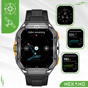 SMARTWATCH MĘSKI ZEGAREK GPS WODOODPORNY ROZMOWY SMART WATCH SPORT MENU PL 4