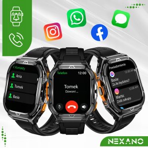 SMARTWATCH MĘSKI ZEGAREK GPS WODOODPORNY ROZMOWY SMART WATCH SPORT MENU PL 5