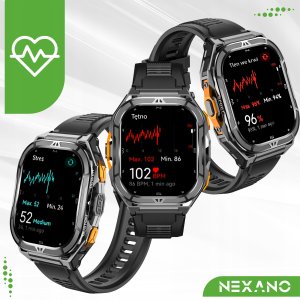SMARTWATCH MĘSKI ZEGAREK GPS WODOODPORNY ROZMOWY SMART WATCH SPORT MENU PL 8