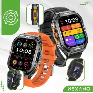 SMARTWATCH MĘSKI ZEGAREK GPS WODOODPORNY ROZMOWY SMART WATCH SPORT MENU PL 9