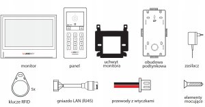 Laskomex Zestaw wideodomofonowy 2- wire IP GEMINI ZEST 2