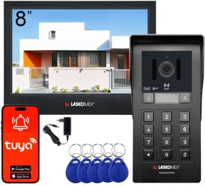 Laskomex Zestaw wideodomofonowy 2- wire IP GEMINI ZEST 8