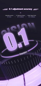 Klawiatura gamingowa mechaniczna AK820 MAX Magnetic switches-Purple-White-Blue-RGB 6