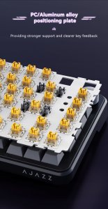 Klawiatura gamingowa mechaniczna AK820 MAX Magnetic switches-Purple-White-Blue-RGB 7