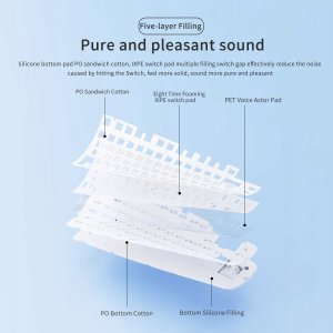 Klawiatura gamingowa bezprzewodowa mechaniczna AK820MAX - Retro Colour - Flying Fish Switch - 8000 mAh 2