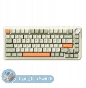 Klawiatura gamingowa bezprzewodowa mechaniczna AK820MAX - Retro Colour - Flying Fish Switch - 8000 mAh 5
