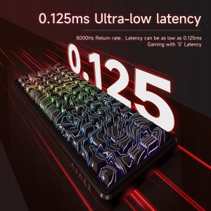 Klawiatura gamingowa mechaniczna AK680 MAX Magnetic Switch-ABS White Keycaps-RGB -Aluminum Positioning Plate-Wired Version 2