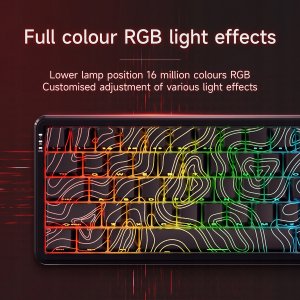 Klawiatura gamingowa mechaniczna AK680 MAX Magnetic Switch-ABS Black Keycaps-RGB -Aluminum Positioning Plate-Wired Version 3