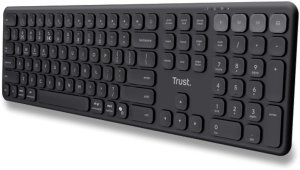 Klawiatura Trust TRUST klawiatura Vaiya, Bezprzewodowa, CZ/SK, czarny 2