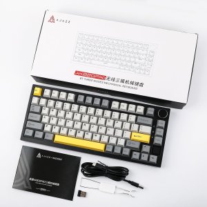 Klawiatura AK820 Pro Flying Fish Switch Black-Gray-Yellow-3 Model RGB 4