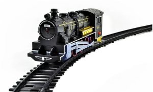 Klocki konstrukcyjne, duża kolejka 120 elementów, światło i dźwięk 3