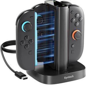 Stacja Ładowania Syntech G12 Joy-Con do Nintendo Switch 2 4w1 szybka z LED 2