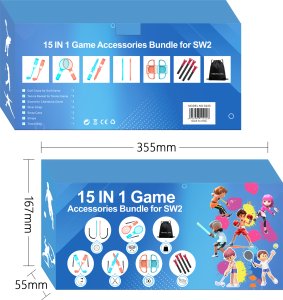 15w1 Zestaw akcesoriów sportowych do gier do Nintendo Switch 2 2