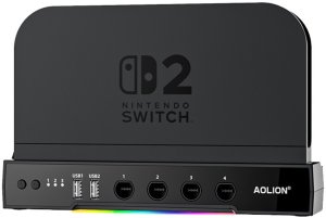 Baza chłodząca z RGB, hubem i uchwytem do Nintendo Switch 2 4