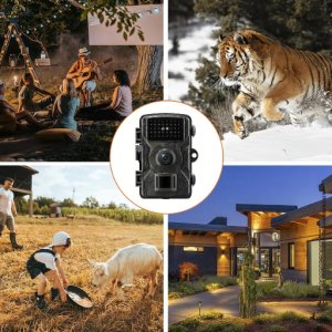 KAMERA LEŚNA FOTOPUŁAPKA MYŚLIWSKA WODOODPORNA IP66 IR 1080p LCD 2" 16 MPX 2