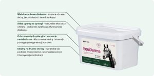 LAB V Lab-v EquiDerma Mieszanka paszowa uzupełniająca dla koni i kucyków 2000g 3